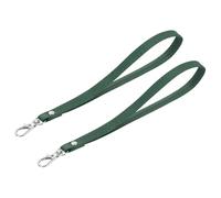 sourcing map 2 Pcs Wristlet Strap, PU Leather Wrist Lanyard Keychain Hand Strap Replacement for Phone Case Keys Wallet Purse, Green