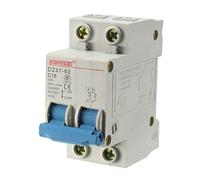 sourcing map 2 Poles 16A 400V Low-voltage Miniature Circuit Breaker Din Rail Mount DZ47-63 C16