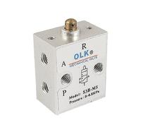 sourcing map 2 Position 3 Way M5 Manual Handle Control Pneumatic Solenoid Mechanical Valve,S3B-M5
