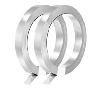 sourcing map 2 Roll 10 Meter Nickel-Plated Steel Strip, Connecting Plate Steel Tape for Battery and Spot Welding, 8x0.1mm(WxT)