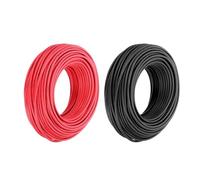 sourcing map 2 Roll 12 Gauge Automotive Wire,100ft 24V Copper Clad Aluminum Stranded Wire 12 AWG Electrical Wiring for Car Audio, Amplifier, Battery, Trailer Wiring & DIY Projects,Black,Red