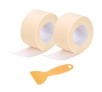 sourcing map 2 Rolls Caulk Tape, Caulking Strip Tape, 1.5" x 10.5Ft PVC Waterproof Self-Adhesive Sealing Tape for Kitchen Bathroom Toilet Sink Floor Corner Edge with Sealing Tool, Beige