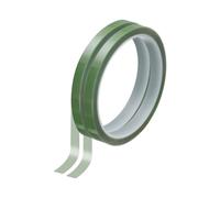 sourcing map 2 Rolls High Temperature Masking Tape 1/4" x108ft(6mmx33m) 0.05mm Thick PET Film Silicone Adhesive Heat Resistant Tapes for Heat Press Anodizing Circuit Board, Grass Green