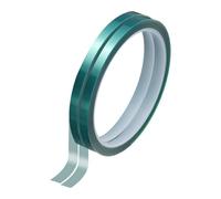 sourcing map 2 Rolls High Temperature Masking Tape 1/4" x108ft(6mmx33m) 0.05mm Thick PET Film Silicone Adhesive Heat Resistant Tapes for Heat Press Anodizing Circuit Board, Dark Green