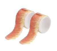 sourcing map 2 Rolls Petal Washi Tape, 80 Pieces Floral Decorative Tape Colored Masking Tapes Crafting Supplies for DIY Crafts, Gift Wrapping, Scrapbook, Party Decorations, Large Orange