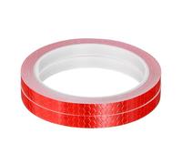 sourcing map 2 Rolls Reflective Tape 0.4" x26ft Adhesive Night Safety Warning Tapes Outdoor Bicycle Adhesive Reflector Stickers for Vehicles Trailers Trucks Bike Cars Signs, Red