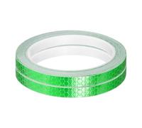 sourcing map 2 Rolls Reflective Tape 0.4" x26ft Adhesive Night Safety Warning Tapes Outdoor Bicycle Adhesive Reflector Stickers for Vehicles Trailers Trucks Bike Cars Signs, Green