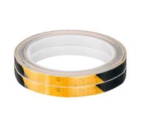 sourcing map 2 Rolls Reflective Tape 0.4" x26ft Adhesive Night Safety Warning Tapes Outdoor Bicycle Adhesive Reflector Stickers for Vehicles Trailers Trucks Bike Cars Signs, Black Orange