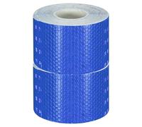 sourcing map 2 Rolls Reflective Tape 2" x33ft Adhesive Night Safety Warning Tapes Outdoor Bicycle Adhesive Reflector Stickers for Vehicles Trailers Trucks Bike Cars Signs, Blue
