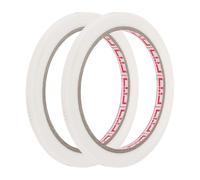 sourcing map 2 Rolls Wire Harness Cloth Tape 1/4" x66ft(6mmx20m) 0.2mm Thick Fabric High Adhesive Tearable Heat Resistant Tapes for Carpet Seaming Auto Cable Fixed, White
