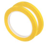sourcing map 2 Rolls Yellow 0.39 Inch x 72 Yards Polyester Film Electrical Tape PET Tape High Temperature Heat Resistant Tape for Transformer Motor Wire 5S Positioning Logo,10mm x 66m
