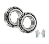 sourcing map 2 Set 25580/25520 Tapered Roller Bearing Cone and Cup Set, 1.75" Bore x 3.265" OD x 0.9843" Width, Chrome Steel Taper Bearing Set