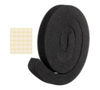 sourcing map 2 Set 3.28ft Foam Seal Strip, 1 Inch Width x 1 Inch Thick Weather Stripping Foam Insulation Tapes, EVE Air Conditioner Open Cell Foams Seal Tape for Doors, Windows, Black