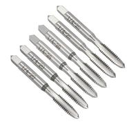 sourcing map 2 Set Hand Tap Set, 1/4-20 UNC 2B Thread Taper + Plug + Bottom Taps, High Speed Steel (HSS) Screw Threading Tapping Tool Kit