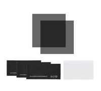 sourcing map 2 Set Polarized Film, 2 x 2 Inch Universal Adhesive Polarized Sheets Linear Polarizing Filter with Cleaning Kit Scraper for LCD Screen Repair Physics Education (50x50mm)