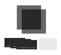sourcing map 2 Set Polarized Film, 3 x 3 Inch Universal Adhesive Polarized Sheets Linear Polarizing Filter with Cleaning Kit Scraper for LCD Screen Repair Physics Education (80x80mm)