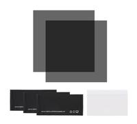 sourcing map 2 Set Polarized Film, 4 x 4 Inch Universal Adhesive Polarized Sheets Linear Polarizing Filter with Cleaning Kit Scraper for LCD Screen Repair Physics Education (100x100mm)