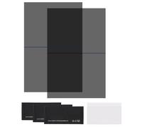 sourcing map 2 Set Polarized Film, 6.1 x 3.9 Inch Adhesive Polarized Sheets Linear Polarizing Filter with Cleaning Kit Scraper for LCD Screen Repair Physics Education, 0 Degree