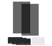 sourcing map 2 Set Polarized Film, 6.2 x 3.3 Inch Adhesive Polarized Sheets Linear Polarizing Filter with Cleaning Kit Scraper for LCD Screen Repair Physics Education, 90 Degree