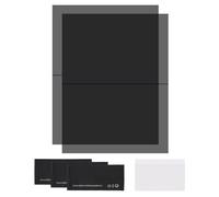 sourcing map 2 Set Polarized Film, 6.5 x 8.6 Inch Adhesive Polarized Sheets Linear Polarizing Filter with Cleaning Kit Scraper for LCD Screen Repair Physics Education, 0 Degree