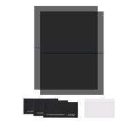 sourcing map 2 Set Polarized Film, 6 x 7.9 Inch Adhesive Polarized Sheets Linear Polarizing Filter with Cleaning Kit Scraper for LCD Screen Repair Physics Education, 0 Degree