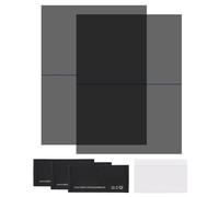 sourcing map 2 Set Polarized Film, 7.9" Adhesive Polarized Sheets Linear Polarizing Filter with Cleaning Kit Scraper for LCD Screen Repair Physics Education, 0 Degree