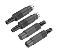 sourcing map 2 Set S-Video DIN Mini Socket 7 Pin Signal Transmission Mini Din Plug for TV DVD Computer Player(PS/2 Male and Female Plug)