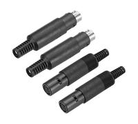 sourcing map 2 Set S-Video DIN Mini Socket 8 Pin Signal Transmission Mini Din Plug for TV DVD Computer Player(PS/2 Male and Female Plug)