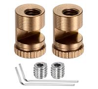 sourcing map 2 Set Thumb Stud 3.1mm Stainless Steel Folding Tool Thumb Studs Replacement Tool Accessories with Hex Wrench for Buck 110 Automatic Other EDC Pocket Tool, Rose Gold