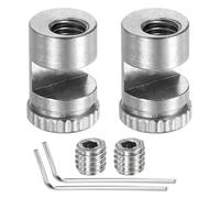 sourcing map 2 Set Thumb Stud 3.1mm Stainless Steel Folding Tool Thumb Studs Replacement Universal Tool Accessories with Hex Wrench for Buck 110 Automatic Other EDC Pocket Tool Silver