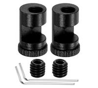 sourcing map 2 Set Thumb Stud 4mm Stainless Steel Folding Tool Thumb Studs Replacement Universal Tool Accessories with Hex Wrench for Buck 110 Automatic Other EDC Pocket Tool, Black