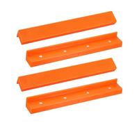 sourcing map 2 Set Vise Jaw Pads 8" Rubber Flat Magnetic Vise Soft Jaws Standard Anti-Scratches Vice Covers Tools for DIY Making Woodworking Clamping Plumbing, Orange