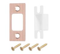 sourcing map 2 Sets Door Strike Plate, 57mm x 25.5mm 201 Stainless Steel Latch Deadbolt Replacement Lock Strike Plate for Door Frame Door Jamb Reinforcement, Copper