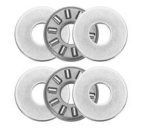 sourcing map 2 Sets NTA0411+2TRA Thrust Needle Roller Bearings with Washers, 1/4 x 11/16 x 5/64 inch Heat Resistant Chrome Steel Needles Roller Bearing
