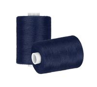 sourcing map 2 Spool Sewing Thread, Blue #320 Polyester Thread Prewound Bobbins for Sewing Machine Hand Stitching Quilting Emergency DIY Projects, 1000 Yards/Spool