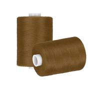 sourcing map 2 Spool Sewing Thread, Brown #521 Polyester Thread Prewound Bobbins for Sewing Machine Hand Stitching Quilting Emergency DIY Projects, 1000 Yards/Spool
