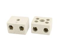 sourcing map 2 Way 380V 30A Ceramics Terminal Blocks High Temp Ceramic Connectors 2pcs