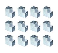 sourcing map 2-Way Gazebo Brackets Kit, Right Angle Corner Bracket Woodworking DIY Post Base Kit for 1.6" x 1.6" Lumber for Outdoor Patio Gazebo Log Cabins (12 Pack)