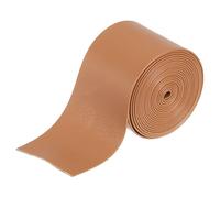 sourcing map 2 Yard 40mm PU Faux Leather Strips, Fold Over Leather Strap Roll Double Sided Faux Supplies for DIY Craft Projects, Brown