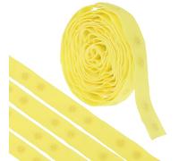 sourcing map 2 Yard Snap Button Tape Double Buckle for Sewing, Cotton Snap Button Trim Fastener Buckles Tape for Clothes Fabric DIY Craft, Yellow