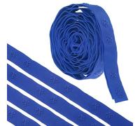 sourcing map 2 Yard Snap Button Tape Double Buckle for Sewing, Cotton Snap Button Trim Fastener Buckles Tape for Clothes Fabric DIY Craft, Blue