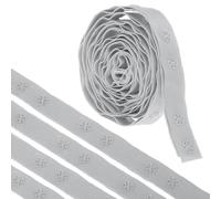 sourcing map 2 Yard Snap Button Tape Double Buckle for Sewing, Cotton Snap Button Trim Fastener Buckles Tape for Clothes Fabric DIY Craft, Grey