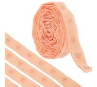 sourcing map 2 Yard Snap Button Tape for Sewing, Cotton Snap Button Trim Fastener Buckles Tape for Clothes Fabric DIY Craft, Dusty Pink
