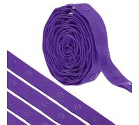 sourcing map 2 Yard Snap Button Tape for Sewing, Cotton Snap Button Trim Fastener Buckles Tape for Clothes Fabric DIY Craft, Purple