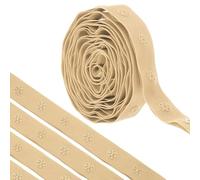 sourcing map 2 Yard Snap Button Tape for Sewing, Cotton Snap Button Trim Fastener Buckles Tape for Clothes Fabric DIY Craft, Cream White