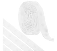 sourcing map 2 Yard Snap Button Tape for Sewing, Cotton Snap Button Trim Fastener Buckles Tape for Clothes Fabric DIY Craft, White