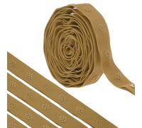 sourcing map 2 Yard Snap Button Tape for Sewing, Cotton Snap Button Trim Fastener Buckles Tape for Clothes Fabric DIY Craft, Dark Khaki