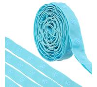sourcing map 2 Yard Snap Button Tape for Sewing, Cotton Snap Button Trim Fastener Buckles Tape for Clothes Fabric DIY Craft, Sky Blue