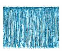 sourcing map 2 Yards of 10cm/4" Sequin Fringe Trim Sparkling DIY Fringe Tassel Trim Ribbon for Costume Clothes DIY Sewing Crafts Decoration, (5.9 ft/1.8m) Blue
