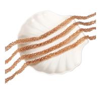 sourcing map 2 Yards Pearl Beaded Trim, 1cm Bridal Lace Ribbon Trimming Edge Embellishments for Sewing Wedding Party Dress Fabric DIY Craft, Champagne Gold